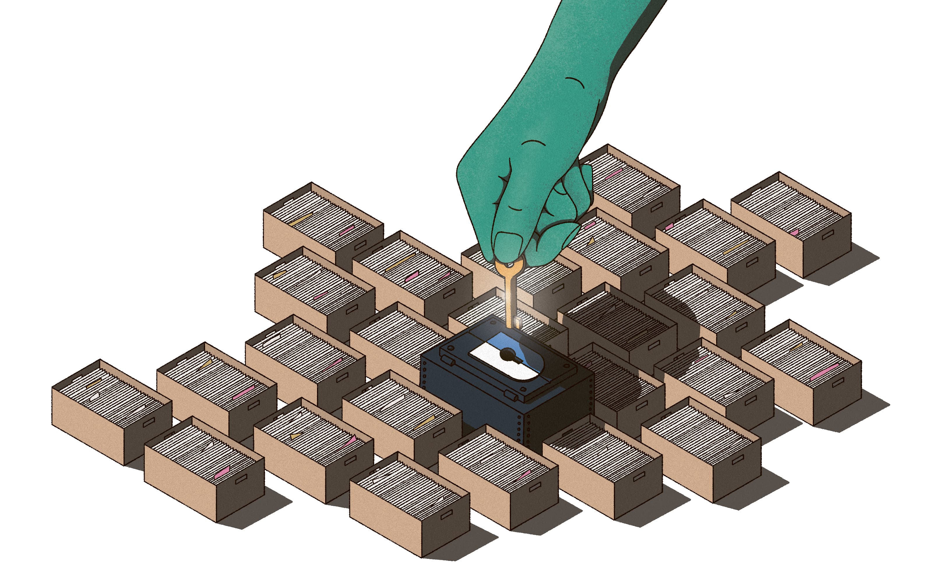 Illustration Öffentlichkeitsgesetz Luca Mondgenast