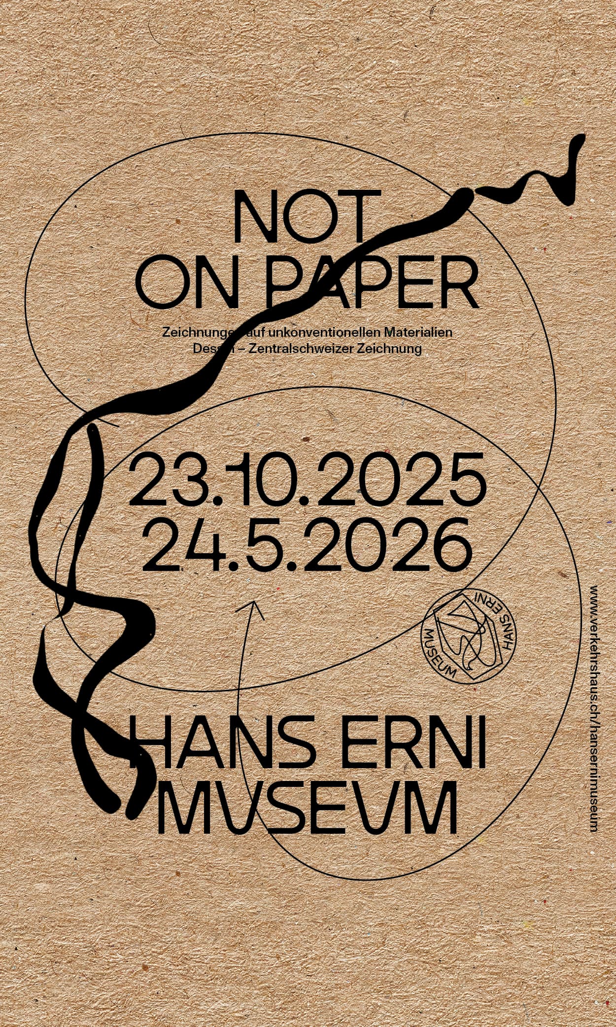 Banner: Hans Erni Museum, NOT ON PAPER, 04.–30.11.2025