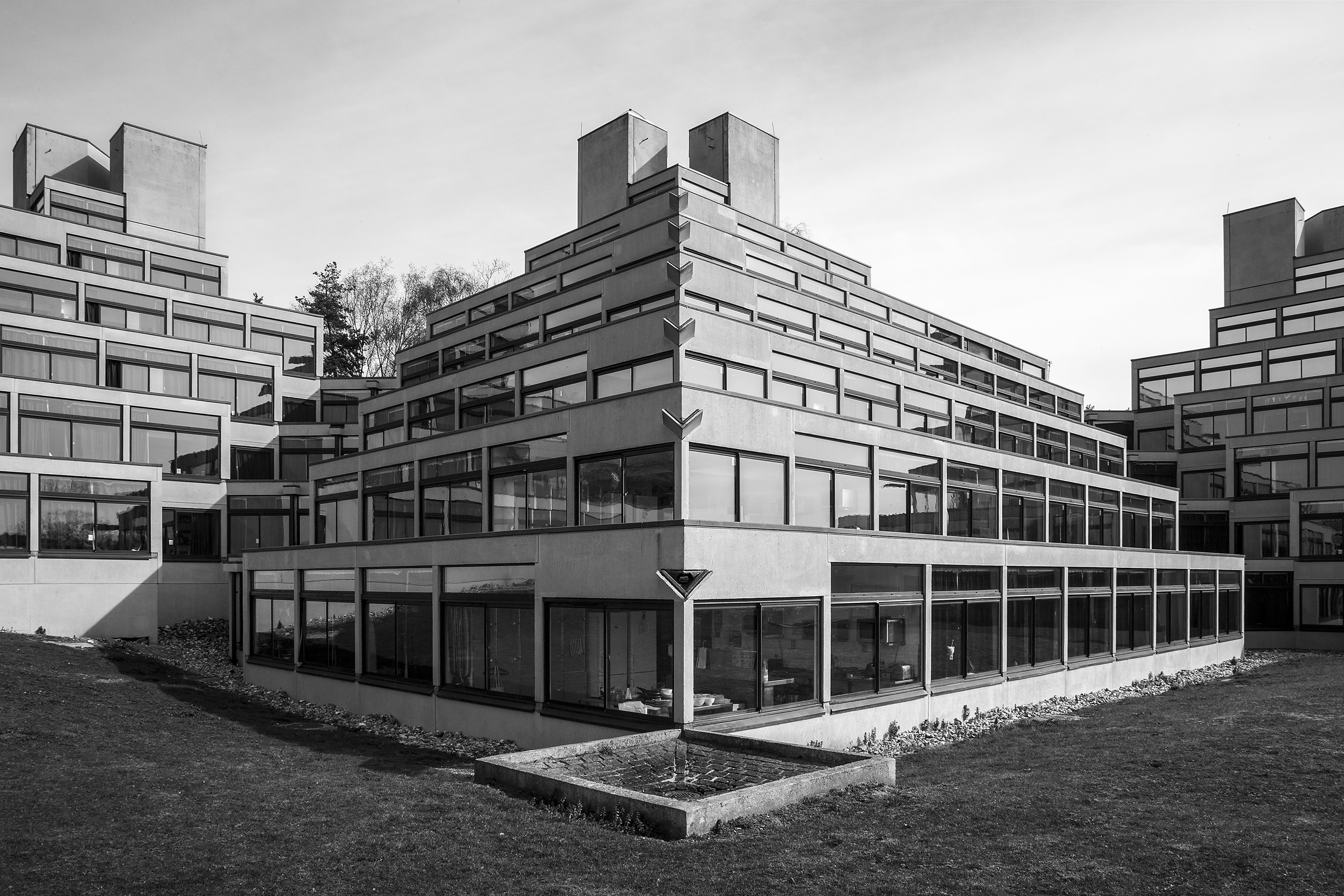 Simon Phipps: University of Anglia Norwich, 1962-1968, Architekt: Denys Lasdun © Simon Phipps, Courtesy Museum im Bellpark