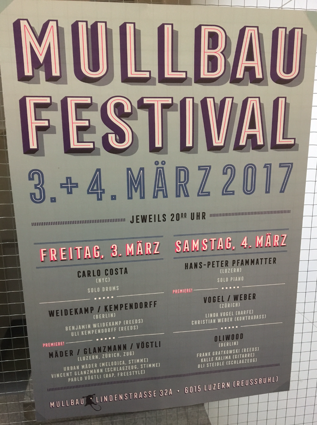Mullbau Festival Plakat